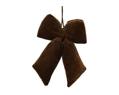 Strik fluweel 40 cm donker bruin
