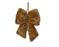 Strik kunst bont bruin 14 cm