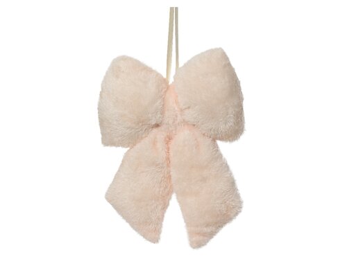 Strik kunst bont roze 14 cm