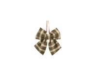 Strik polyester 14 cm groen geruit
