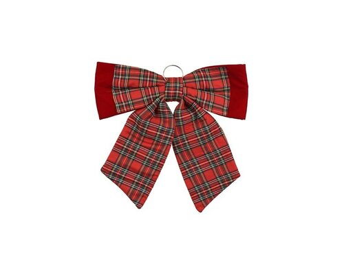 Strik polyester 52 cm rood