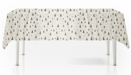 Tafelkleed met kerstbomen 140 x 180 cm
