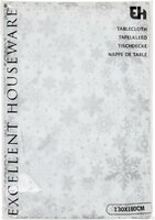 Tafelkleed flanel 130 x 180 cm zilver