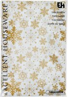 Tafelkleed flanel 130 x 180 cm goud
