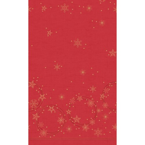 Duni tafelkleed Star Shine Red 138x220 cm