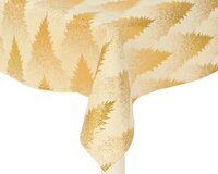 Tafelkleed met kerstboom creme 140 x 180 cm - afbeelding 2