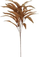 Kunstbloem tak met bladeren 90 cm bruin