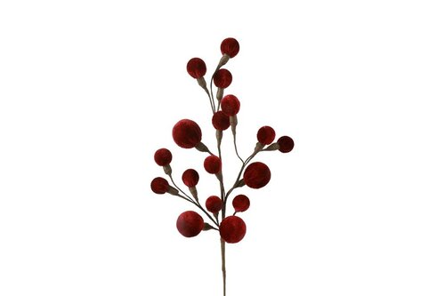 Countryfield zijden tak miro 60 cm rood