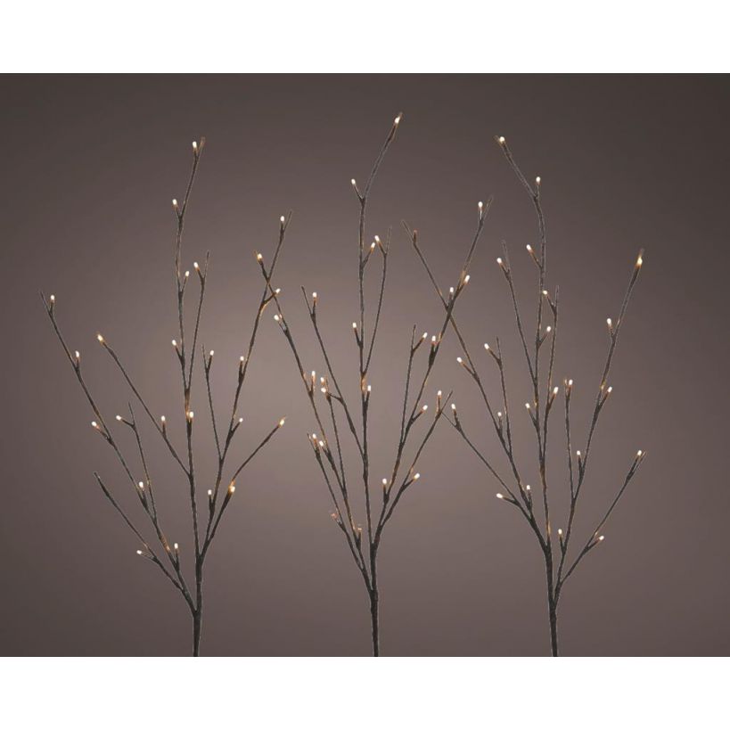 Takverlichting led 72 lamps bruin warm wit