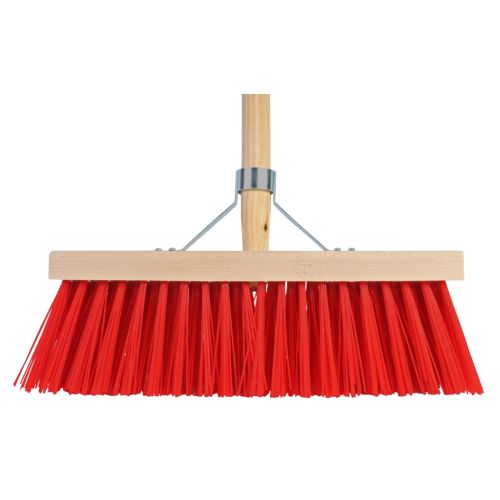 Talen tools bezem rood 35 cm met steel 140 cm - afbeelding 1