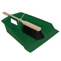 Talen Tools stoffer met blik kunststof groen