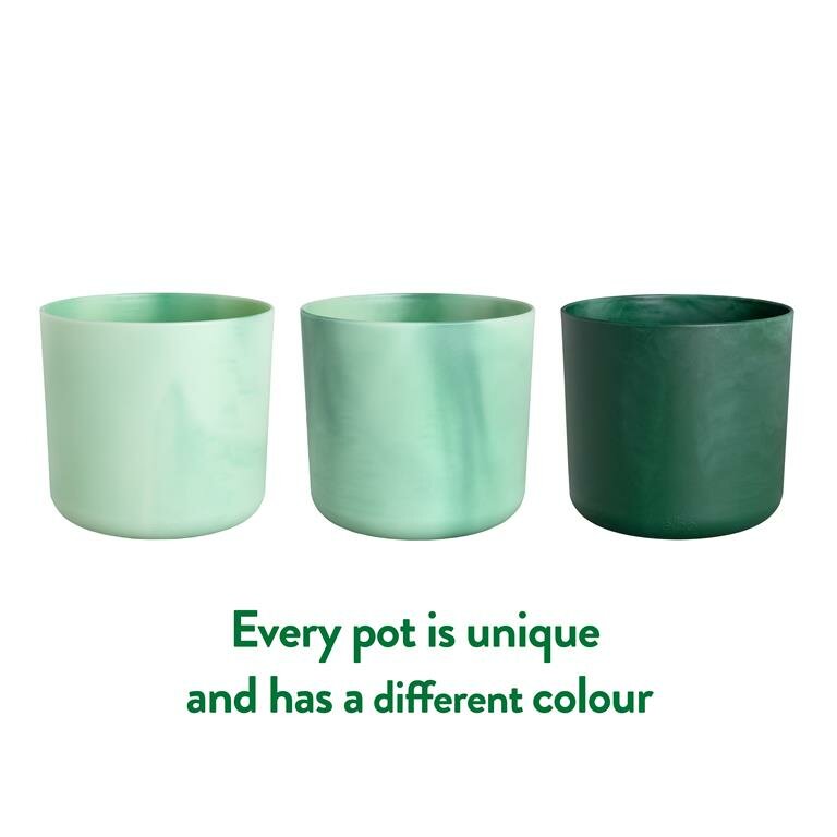 Elho The Ocean Collection Round 18 - Bloempot voor Binnen - Ø 18,3 x H 16,7 - Groen/Pacifisch Groen