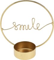Theelichthouder smile D10 cm