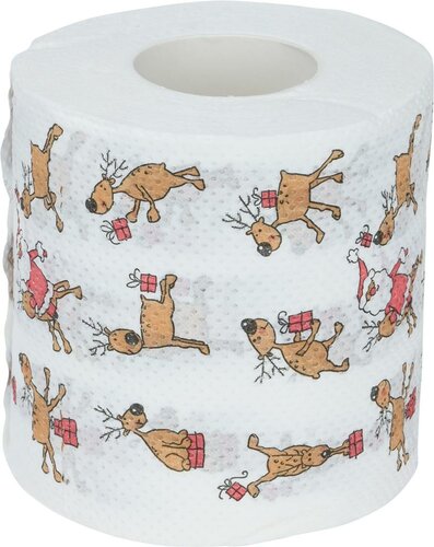 Kerst toilet papier rendier