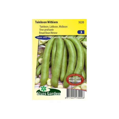 Tuinboon zaden Witkiem 85 gram