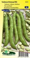 Tuinboon zaden Driemaal Wit 180 gram