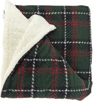Unique Living plaid Eloise 160 x 130 cm donkergroen