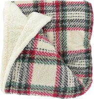 Unique Living plaid Eloise 160 x 130 cm dove white