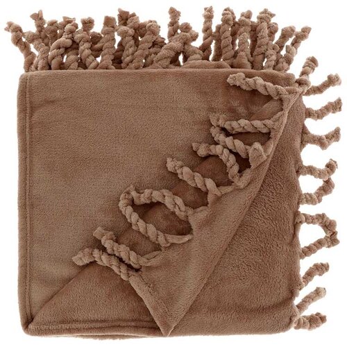 Unique Living plaid lieke 160 x 130 cm coconut