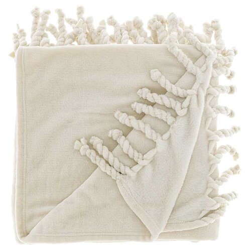 Unique Living plaid lieke 160 x 130 cm ivoor