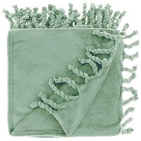 Unique Living plaid lieke 160 x 130 cm surf blue