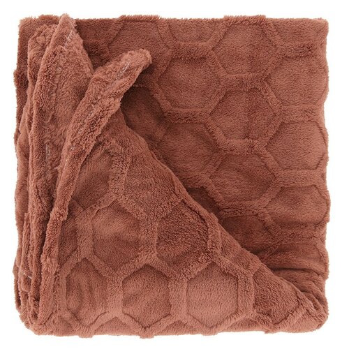 Unique Living plaid thor 200x150 cm marsala