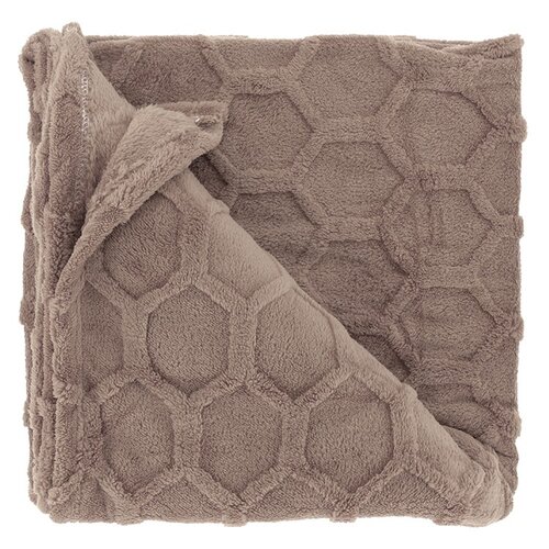 Unique Living plaid thor 200x150 cm taupe