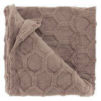 Unique Living plaid thor 200x150 cm taupe