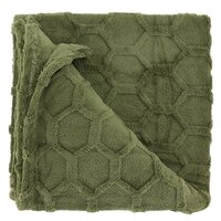Unique Living plaid thor 200x150 cm winter green