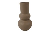 Countryfield vaas jana metaal 30 cm bruin