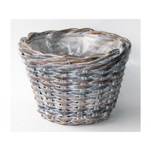 Van der Leeden rotan mand 35 cm white wash