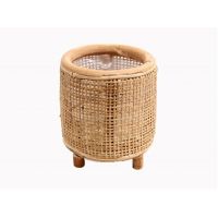 Van der Leeden rotan webbing bloempot 14 cm naturel