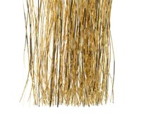 Vinyl lametta glans licht goud