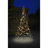 Fairybell vlaggenmast 200 cm 300 lampjes warm wit - afbeelding 1