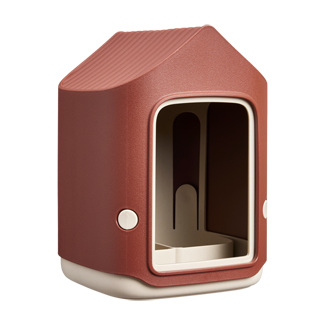 Voedersilo cosy 18 cm toscaans rood - afbeelding 2