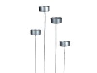 HBX Waxine houder steker zilver