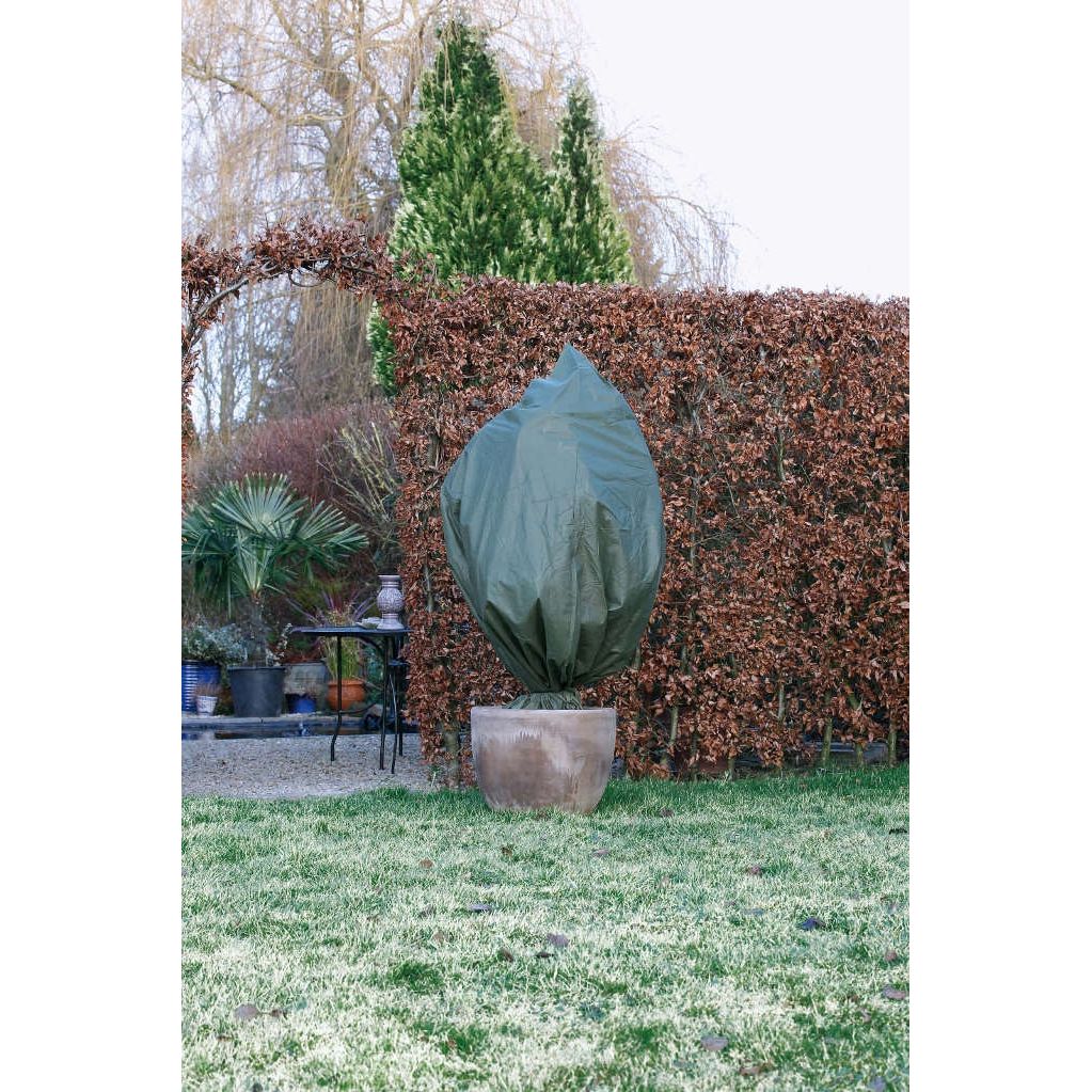 Winterafdekhoes met koord groen 50 cm x 100 cm