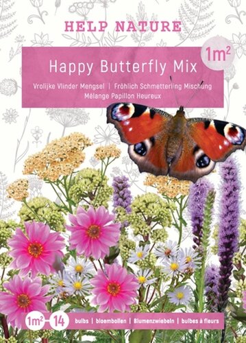 Zak met vrolijke vlinder bloembollen mengsel - afbeelding 2