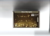 Zilverdraad 200 lampjes warm wit
